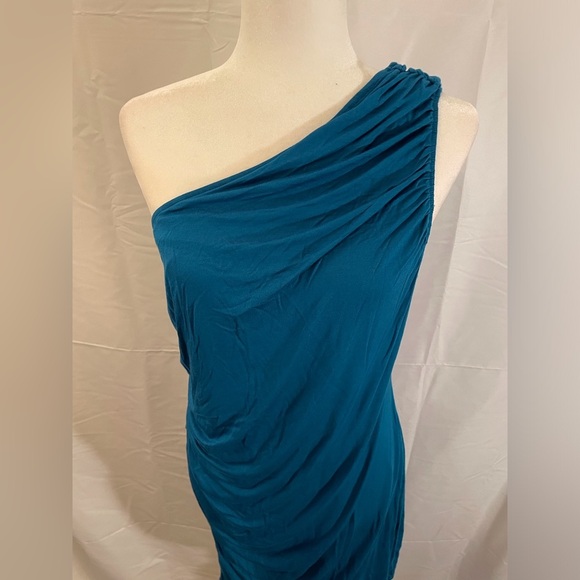 A New Day One Shoulder Dress Size XL Teal - Picture 5 of 9